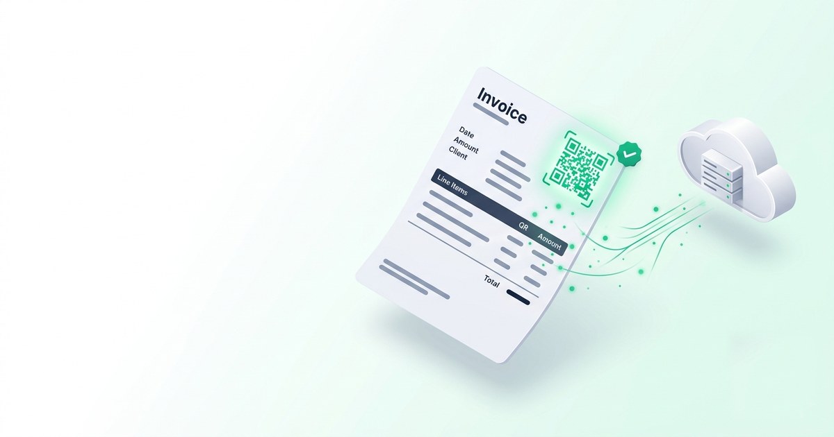 FBR Digital Invoicing complete 2026 guide — invoice with QR code transmitting to FBR cloud system